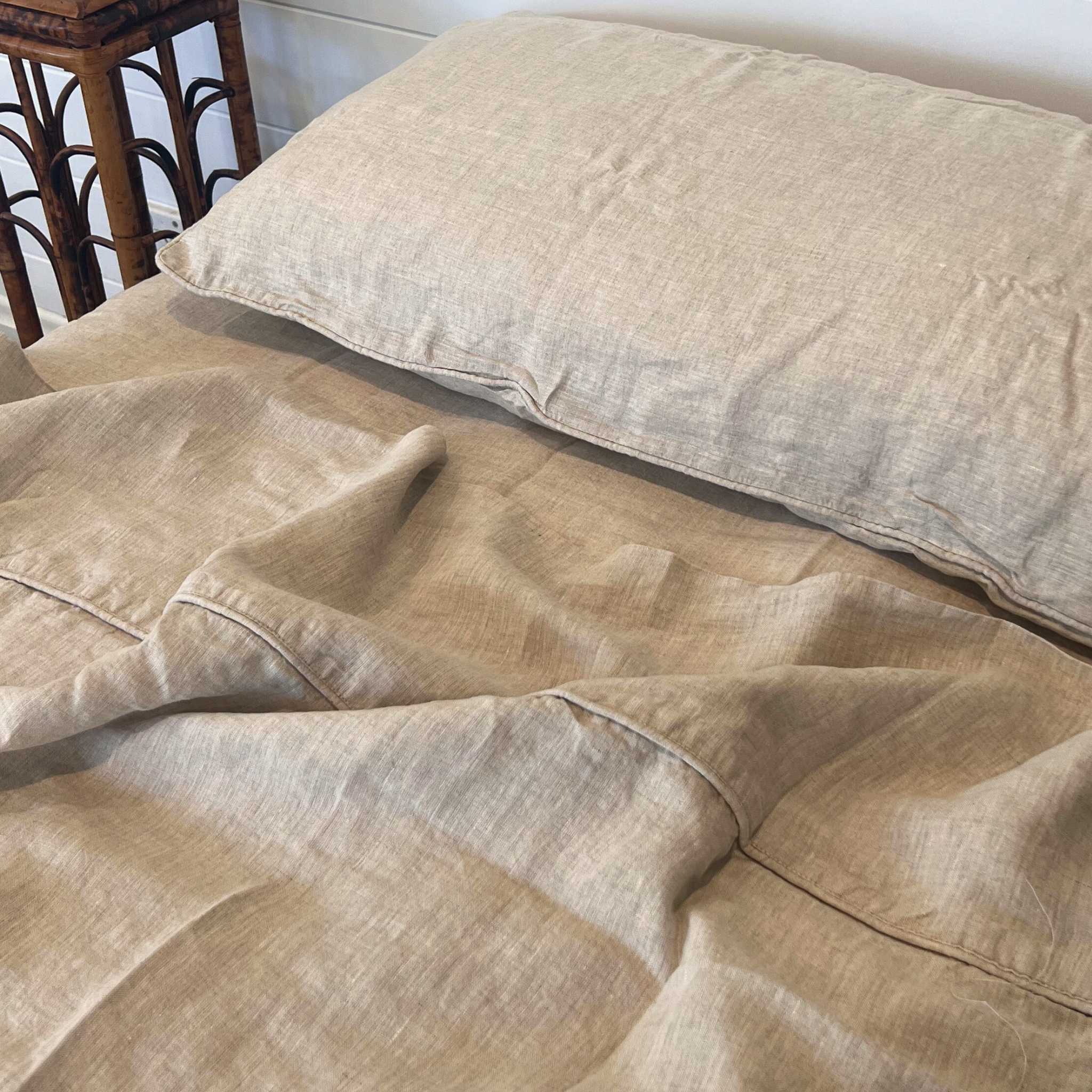 Oatmeal Linen Pillowcase Set