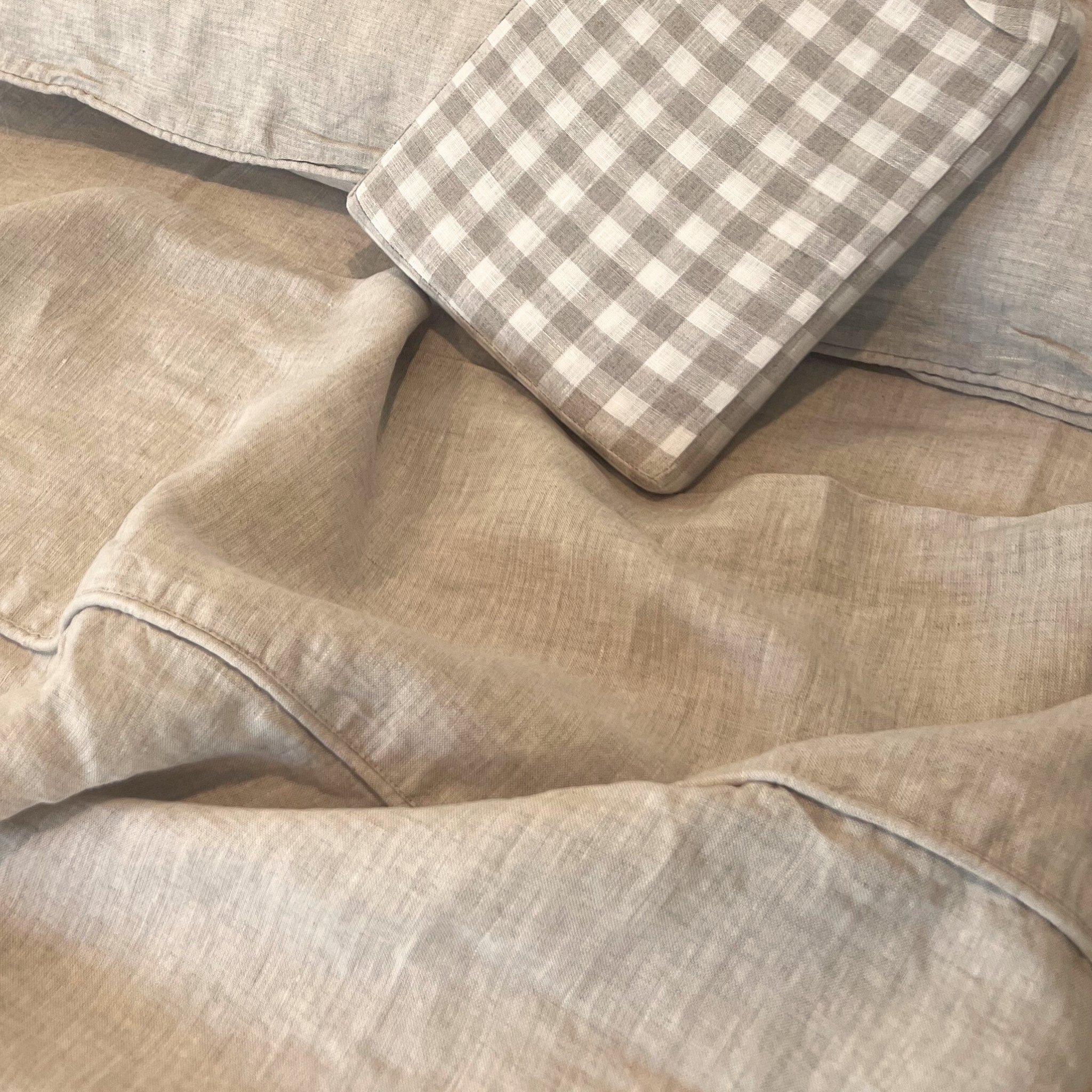 Oatmeal Linen Pillowcase Set