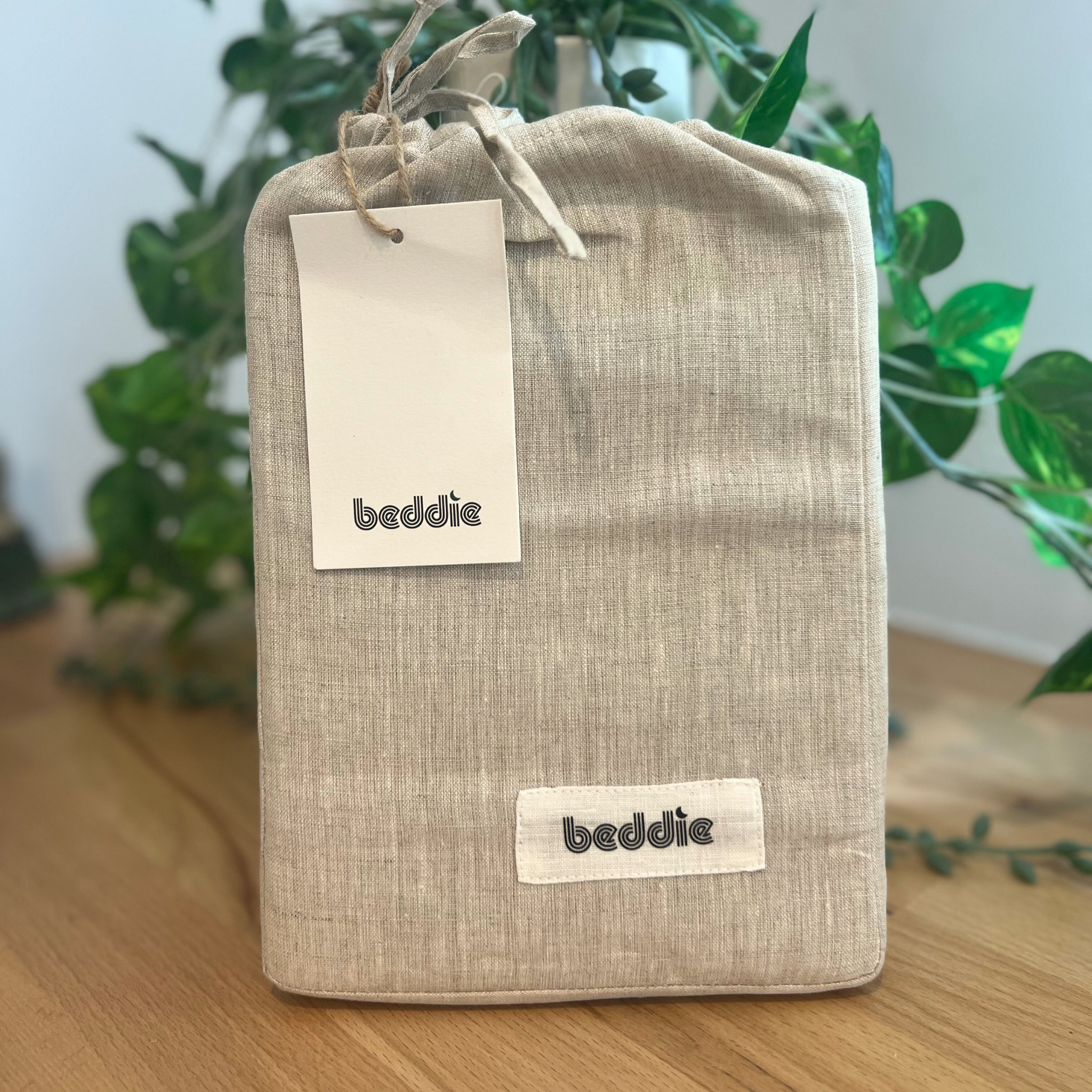 Oatmeal Linen Pillowcase Set