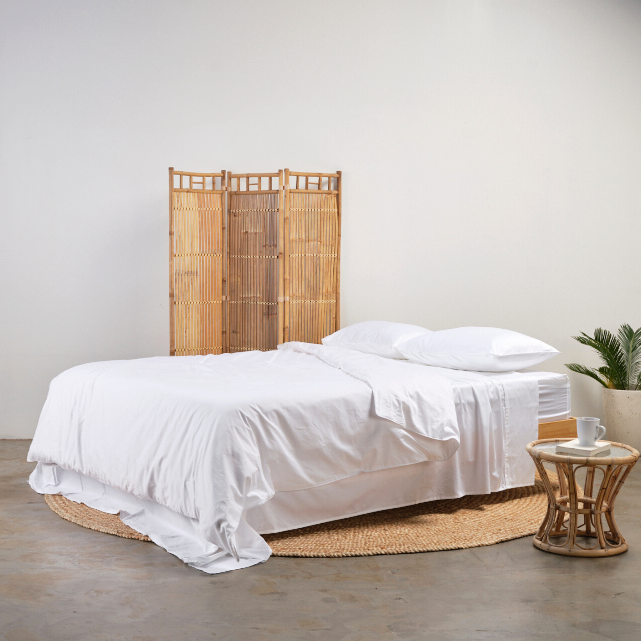 White Pure Cotton Bed Sheets