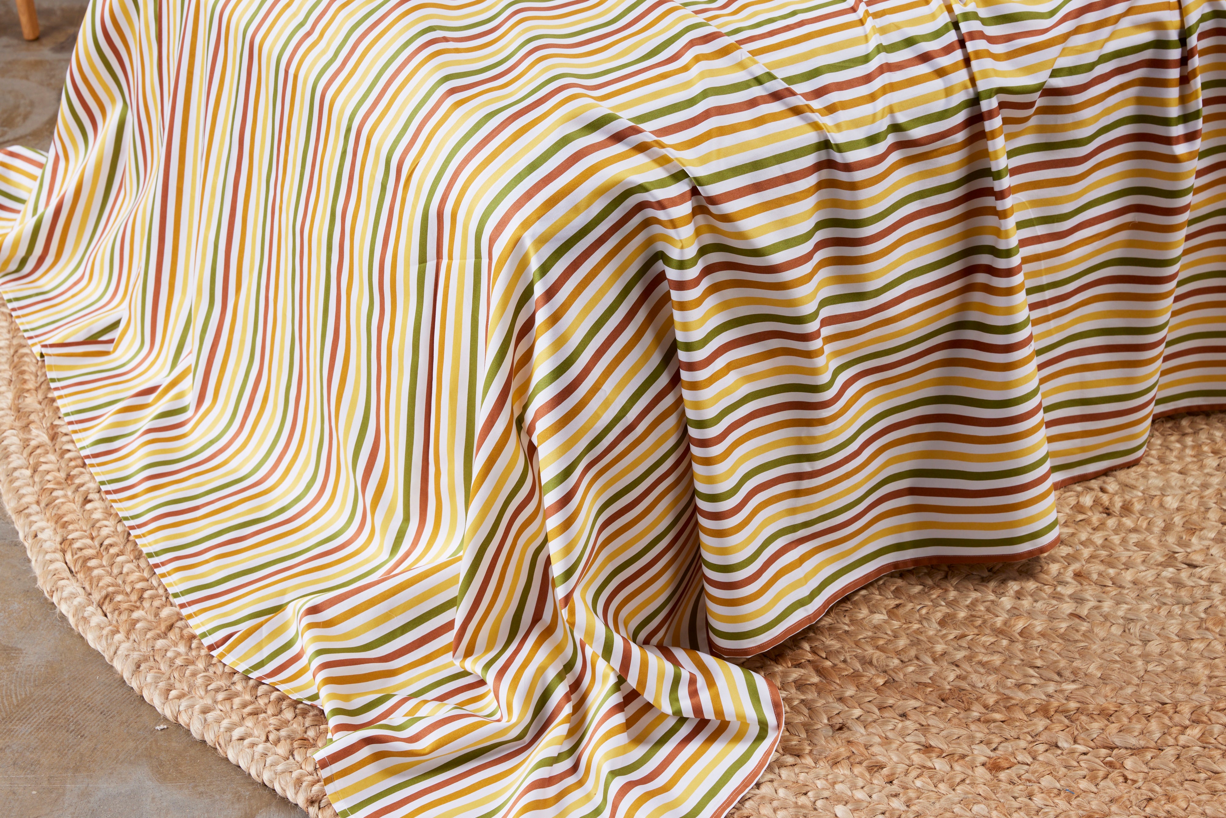 Thelma Stripe Pure Cotton Single Bed Set