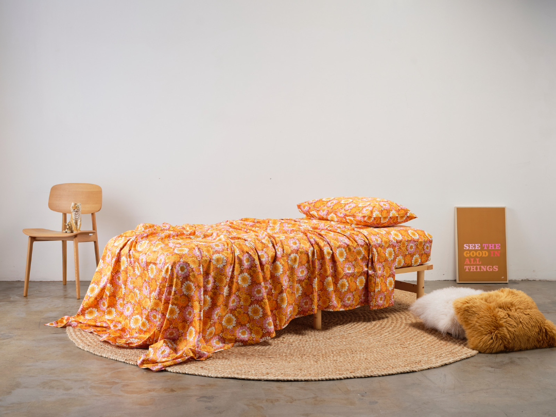 Flower Child Pure Cotton Single Bed Set