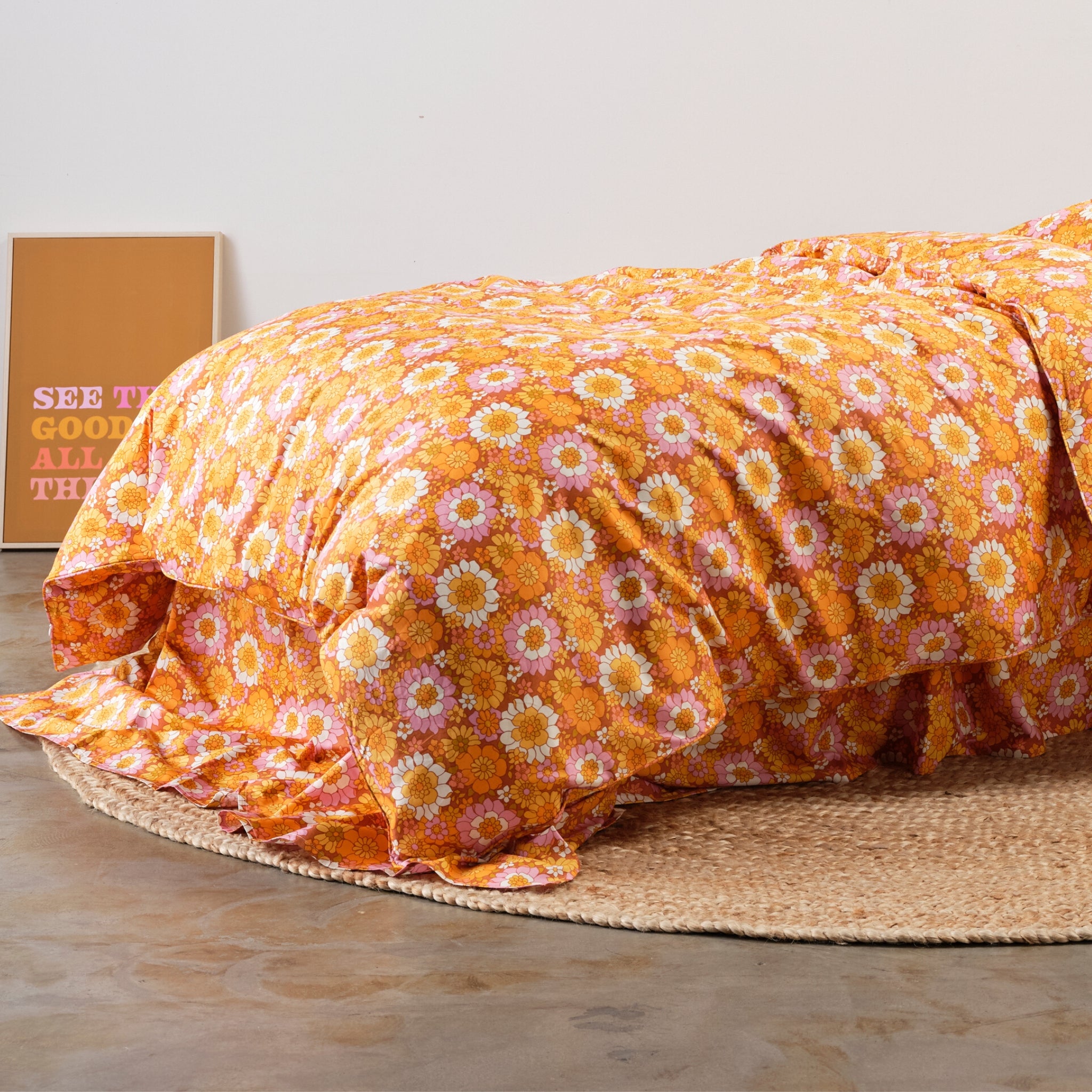 Flower Child Quilt Cover with Zip