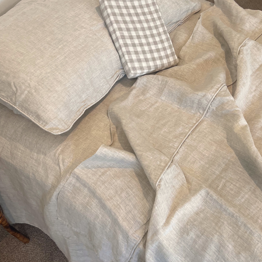 Oatmeal Linen Pillowcase Set
