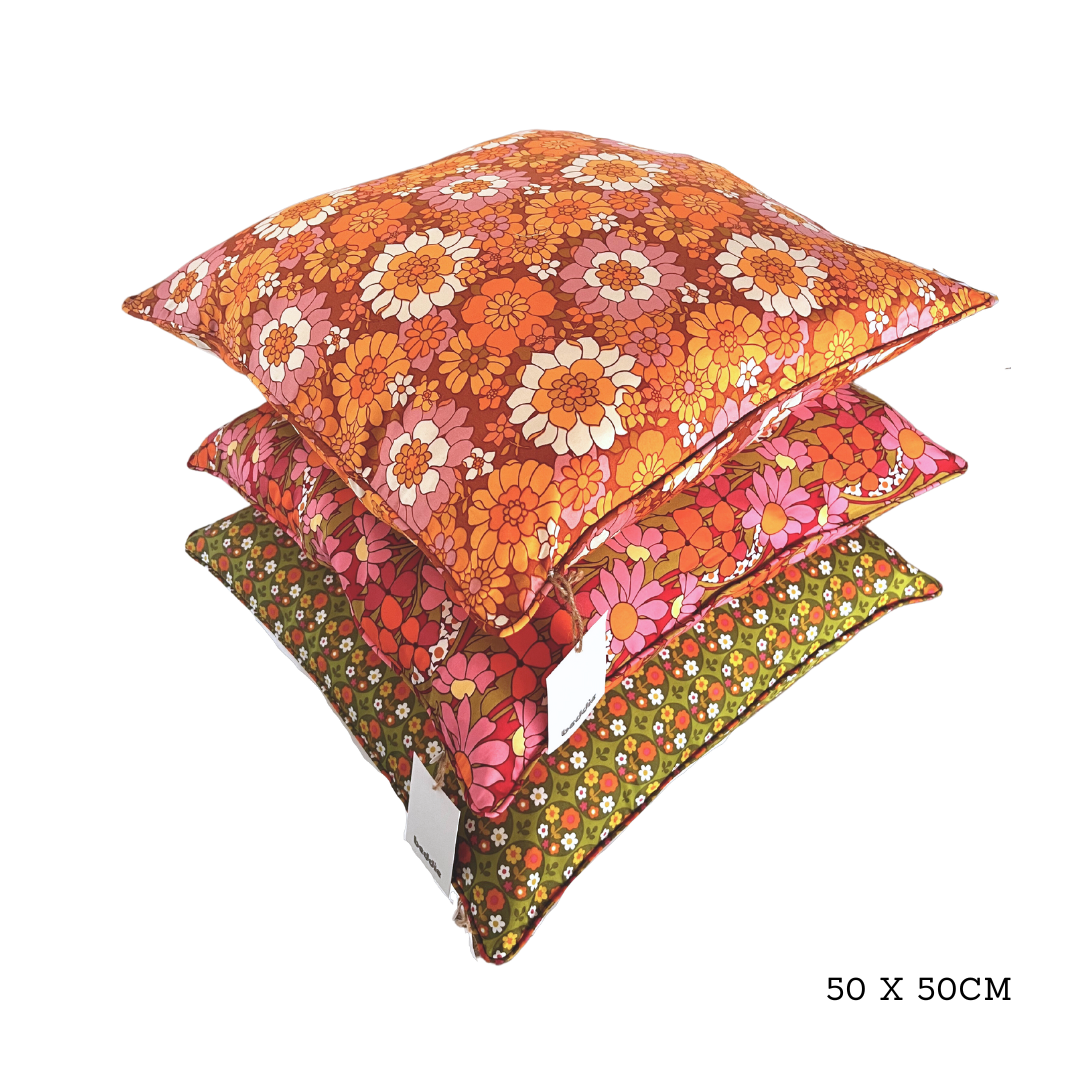 Petal  100% Cotton Cushion Cover with Zip