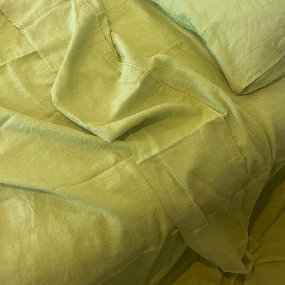 Apple Linen King Quilt Cover