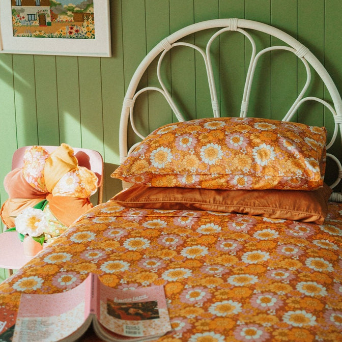 Flower Child Pure Cotton Single Bed Set