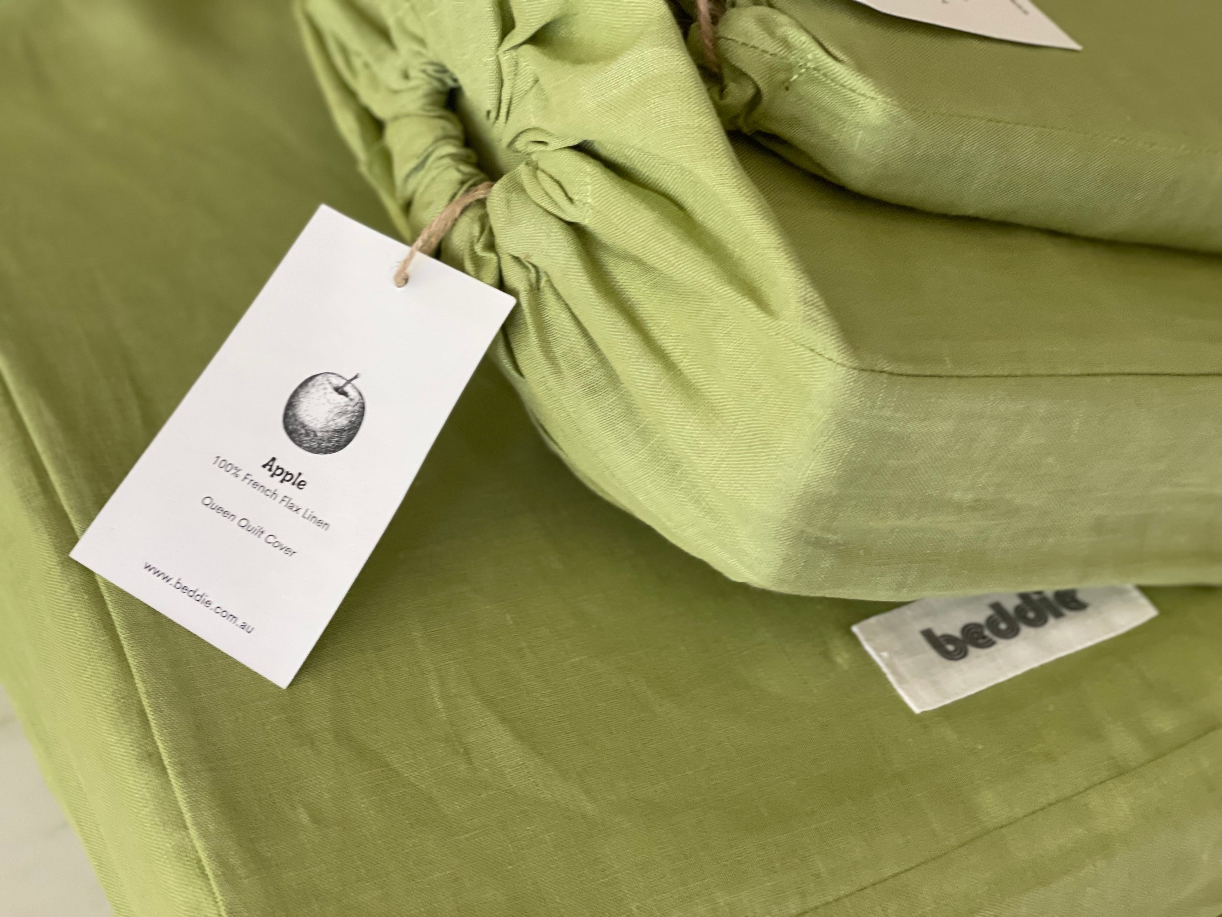 Apple Linen King Fitted Sheet