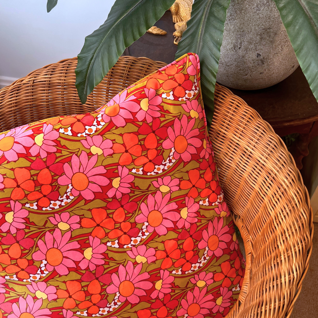 Petal  100% Cotton Cushion Cover with Zip