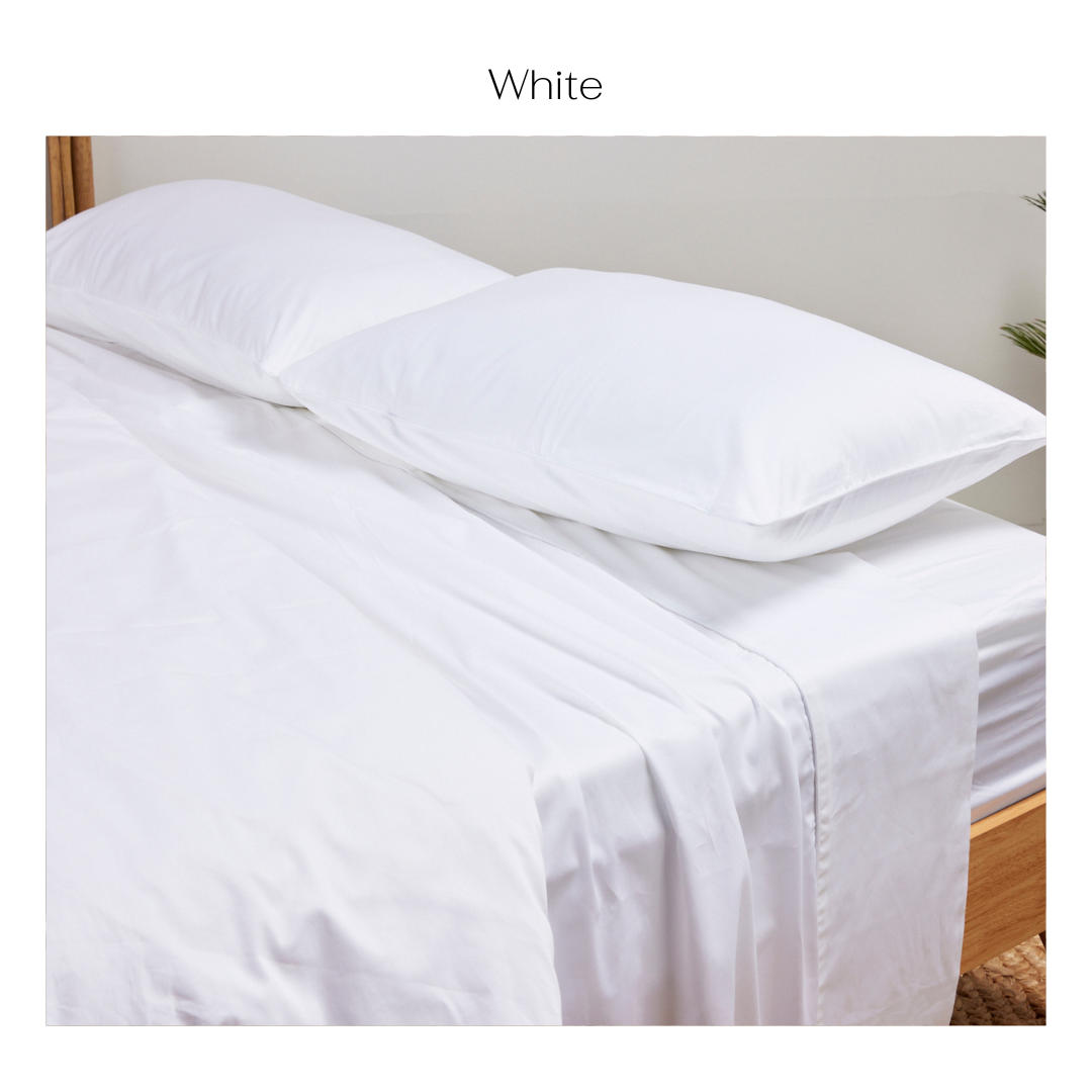 White Pure Cotton Bed Sheets