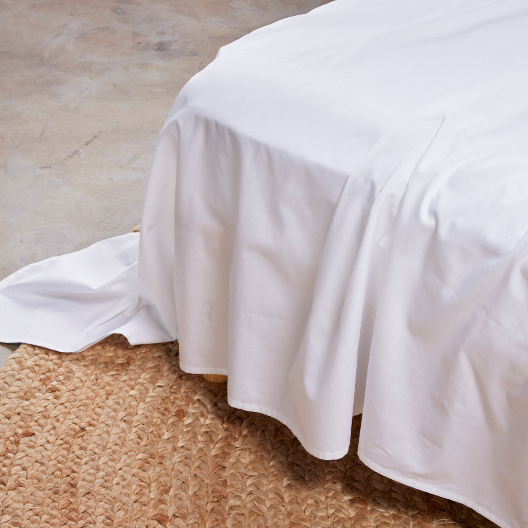 White Pure Cotton Bed Sheets