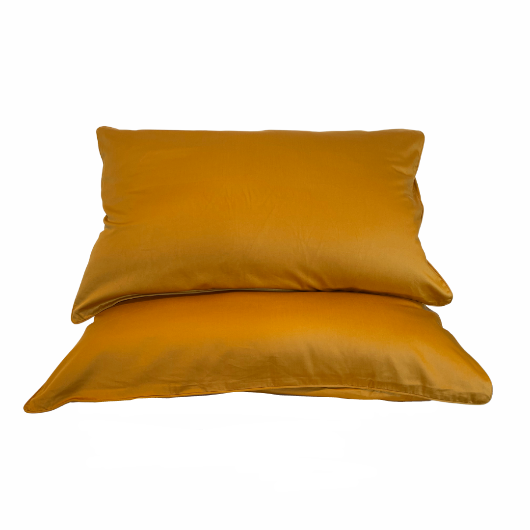 honey mustard standard pillowcase x 2