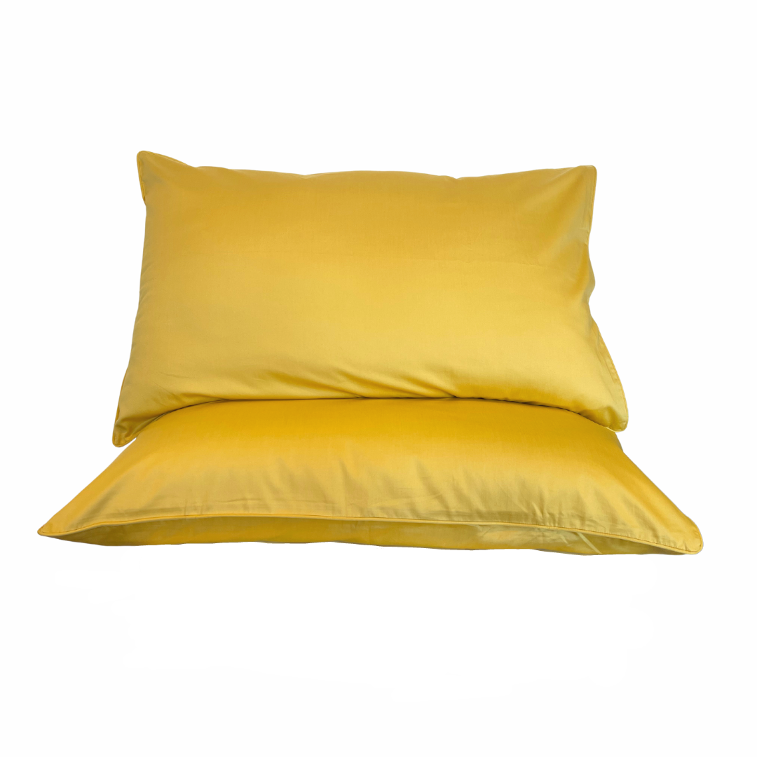 mellow yellow standard pillowcase x 2